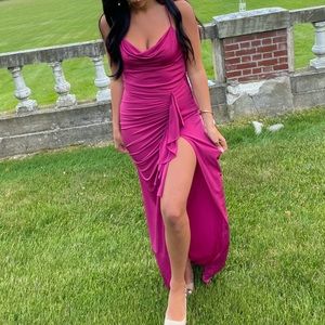 Revolve So Juicy Dress in Pink Peacock by Katie May